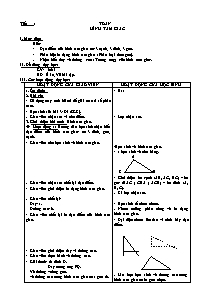 Giáo án lớp 5 Tuần học thứ 17 môn Toán: Hình tam giác