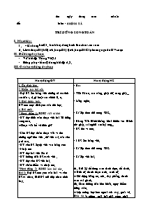 Giáo án lớp 5 Tuần thứ 21 môn Chính tả: Trí dũng song toàn