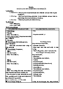 Giáo án lớp 5 Tuần thứ 21 môn Toán: Thực hành tính diện tích ruộng đất (tiếp)