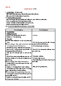 Giáo án lớp 5 Tuần thứ 9 môn Kĩ thuật - Bài 10: Luộc rau (1 tiết)