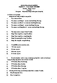 Kiểm tra chất lượng học kỳ I năm học 2008-2009 môn thi : Địa lý- lớp 5 ngày thi: thời gian : 40 phút ( không kể thời gian chép đề )