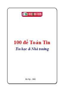 100 đề Toán Tin Tin học & Nhà trường