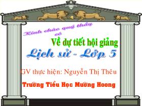 Bài giảng môn học Lịch sử lớp 5 - Chín năm kháng chiến chống Pháp