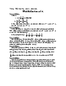 Bài kiểm tra Toán 5 (Đề 2)