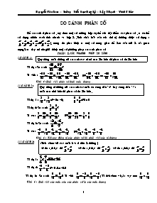 Chuyên đề So sánh phân số