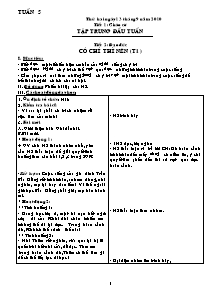 Giáo án bài học Khối 4 - Tuần 5