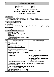 Giáo án các môn lớp 5 - Tuần 1