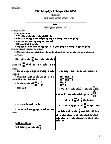 Giáo án dạy học Lớp 4 - Tuần 21