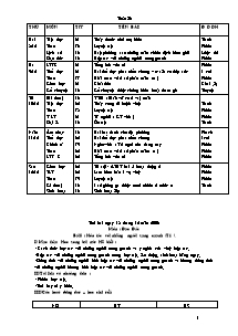 Giáo án dạy học Lớp 5 - Tuần 16