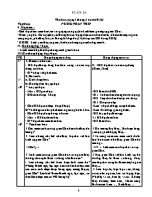 Giáo án dạy học Lớp 5 - Tuần 26