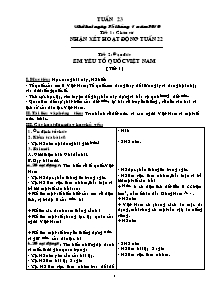 Giáo án dạy học Tuần 23 - Lớp 5