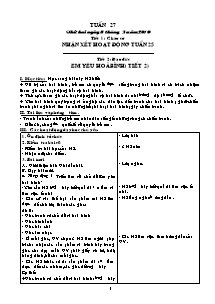 Giáo án dạy học Tuần 27 - Lớp 5