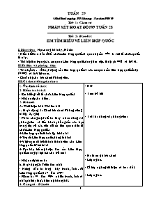 Giáo án dạy học Tuần 29 - Lớp 5