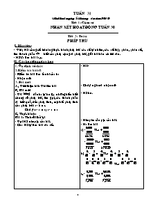 Giáo án dạy học Tuần 31 - Lớp 5