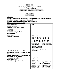 Giáo án dạy học Tuần 32 - Lớp 5