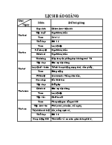 Giáo án dạy học Tuần 8 - Lớp Hai