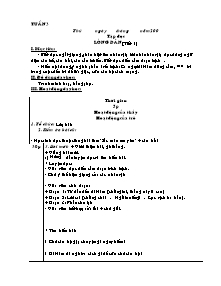 Giáo án dạy Lớp 5 - Tuần 03