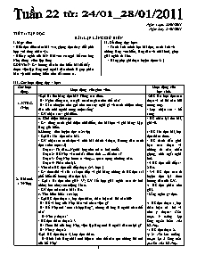 Giáo án dạy Lớp 5 - Tuần 22