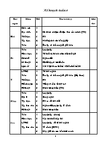 Giáo án dạy Tuần 04 - Lớp 5