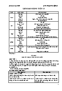 Giáo án dạy - Tuần 25 Lớp 4