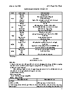 Giáo án dạy - Tuần 29 Lớp 4