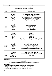 Giáo án dạy - Tuần 4 Lớp 4