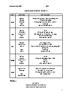 Giáo án dạy - Tuần 5 Lớp 4