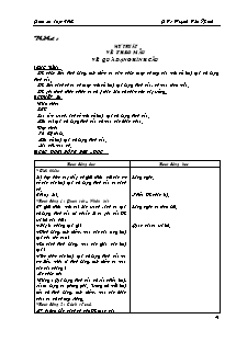 Giáo án dạy - Tuần 6 Lớp 4