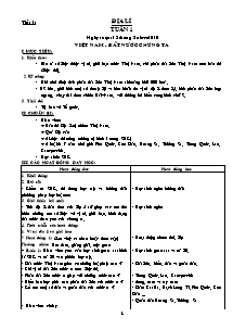 Giáo án Địa lý khối 5 (cả năm)