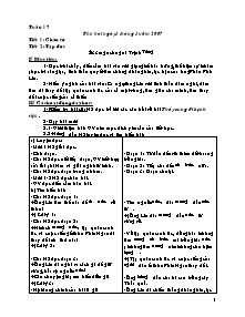 Giáo án giảng dạy Tuần 17 - Khối 5