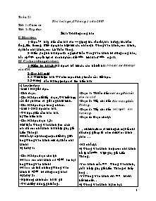 Giáo án giảng dạy Tuần 21 - Khối 5