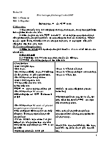 Giáo án giảng dạy Tuần 24 - Khối 5