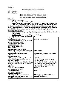 Giáo án giảng dạy Tuần 33 - Khối 5