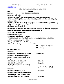 Giáo án Khoa học 5 - Tuần 1 - Trường Tiểu học Đoàn Xá