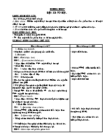 Giáo án Khoa học khối 5 - Bài 32 đến bài 37