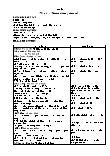 Giáo án Kĩ thuật 5 - Bài 1 đến bài 4