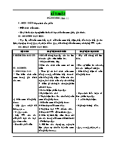 Giáo án Kĩ thuật 5 kì 2 - GV: Trần Xuân Trưởng