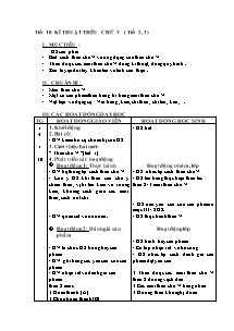 Giáo án Kĩ thuật 5 tiết 10: Kĩ thuật thêu chữ V (tiết 2, 3)