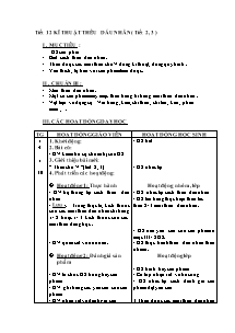 Giáo án Kĩ thuật 5 tiết 12: Kĩ thuật thêu dấu nhân (tiết 2, 3)