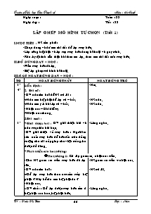 Giáo án Kĩ thuật 5 tuần 33 đến 35