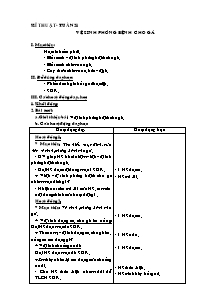 Giáo án Kĩ thuật lớp 5 kì II