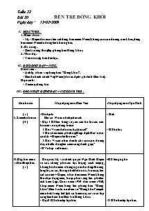 Giáo án Lịch sử 5 - Bài 20: Bến tre đồng khởi