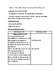 Giáo án Lịch sử 5 - Bài 5: Phan Bội Châu và phong trào Đông Du