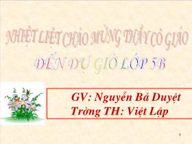 Giáo án Lịch sử 5 - Chiến thắng “Điện biên phủ trên không”