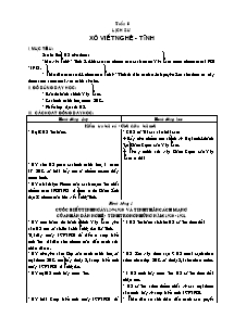 Giáo án Lịch sử 5 - Tuần 8 đến 14