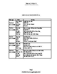Giáo án Lớp 3 Tuần 14 - Trường TH Lê Thị Hồng Gấm