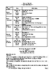 Giáo án Lớp 3 Tuần 30 - Trường TH Lê Thị Hồng Gấm