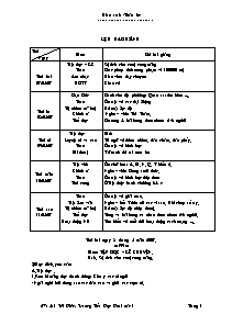 Giáo án Lớp 3 Tuần 34 - Trường TH Lê Thị Hồng Gấm