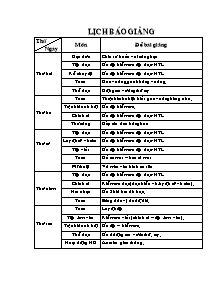 Giáo án Lớp 3 Tuần 9 - Trường TH Lê Thị Hồng Gấm