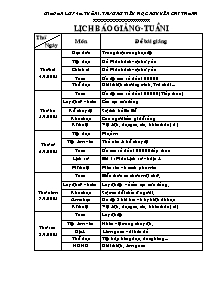 Giáo án Lớp 4 - Tuần 1 -  Trường tiểu học Nguyễn Chí Thanh